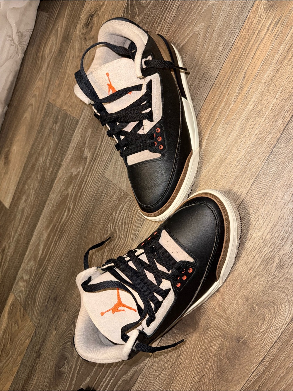 Jordan Men’s Low Top Sneakers in Black, Cream & Orange